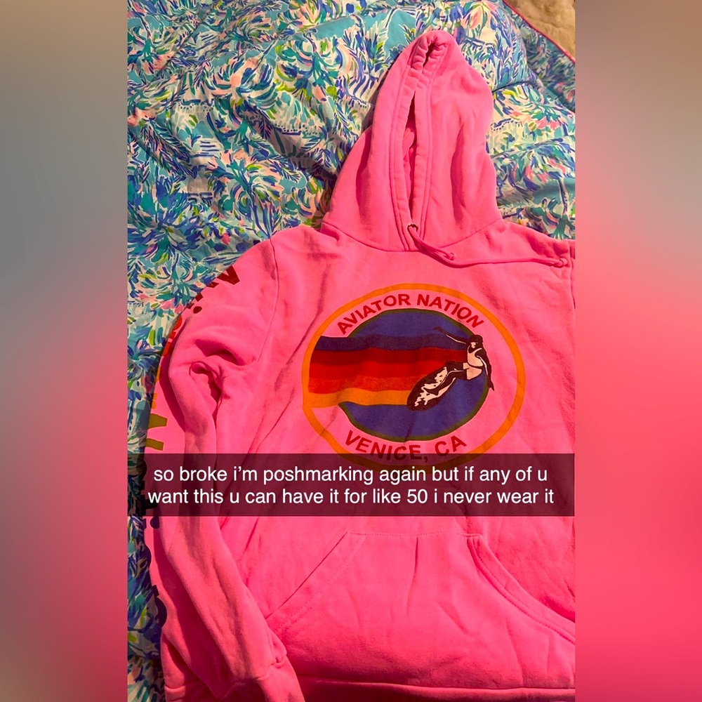 Pink Aviator Nation Hoodie